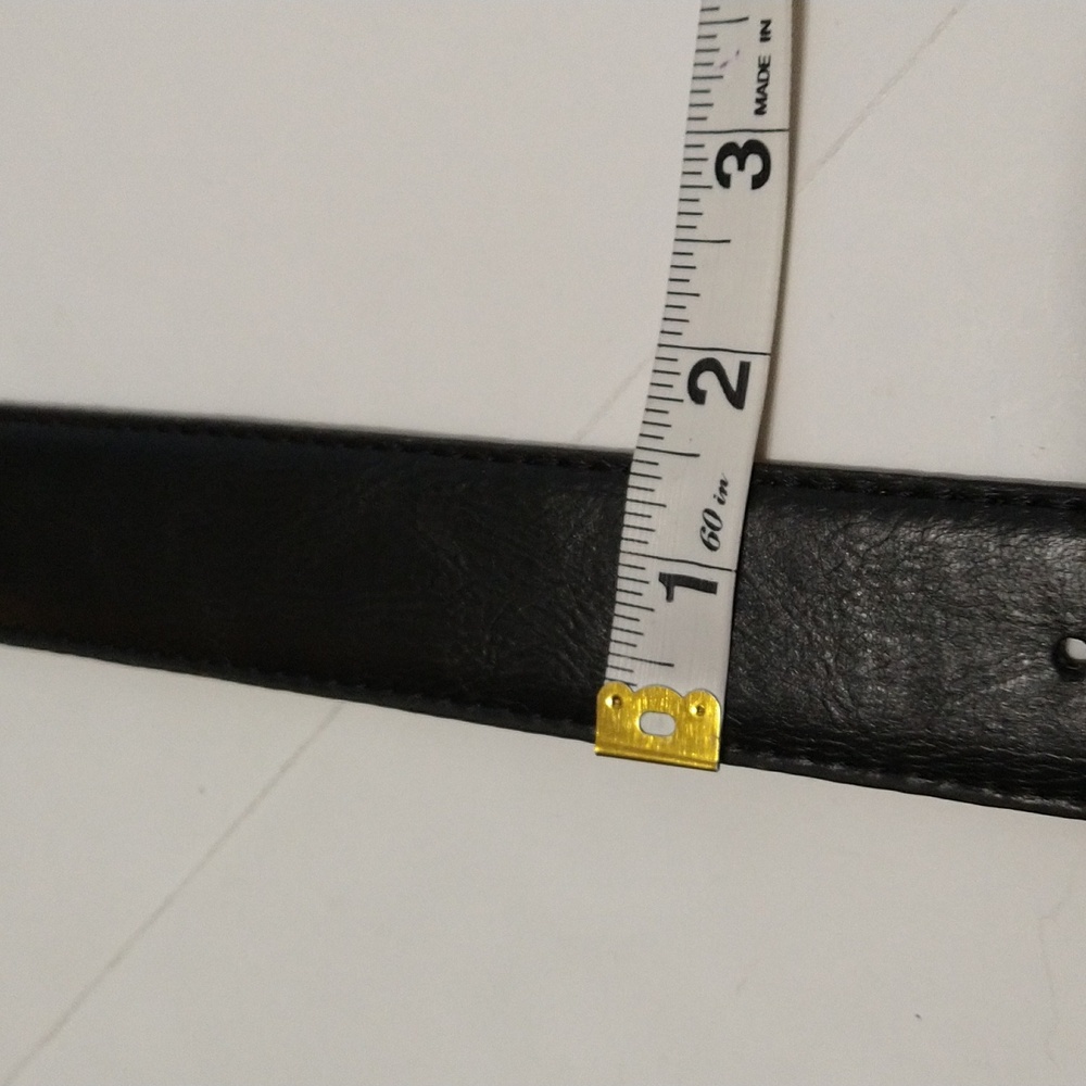 Men's Reversible Stretch Wide Black/Brown Belt Size 32 New #1140 - Picture 8 of 8